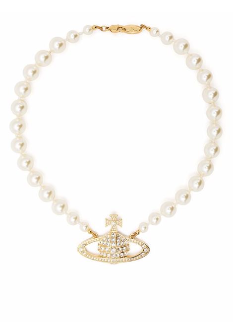 Choker Bas Relief con perle in oro Vivienne westwood - donna VIVIENNE WESTWOOD | 6301010602R202